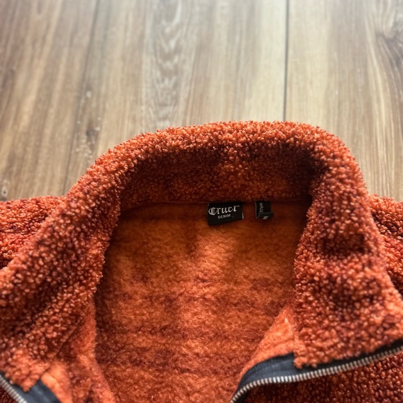 Cruel denim womens copper teddy bear fleece Jacket size small - Picture 4 of 5